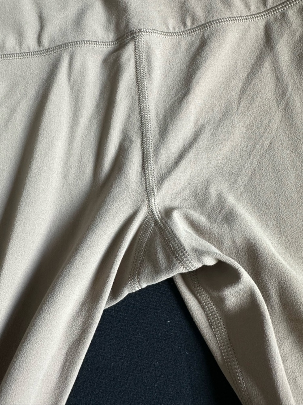 S59 Dual High-Waist Taupe Active Leggings - Women's Slim Fit latte white - Picture 8 of 12